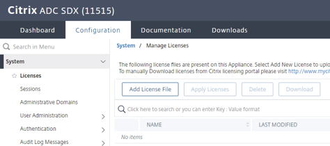 Select license file image