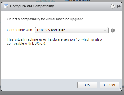 Compatibilidad de VM