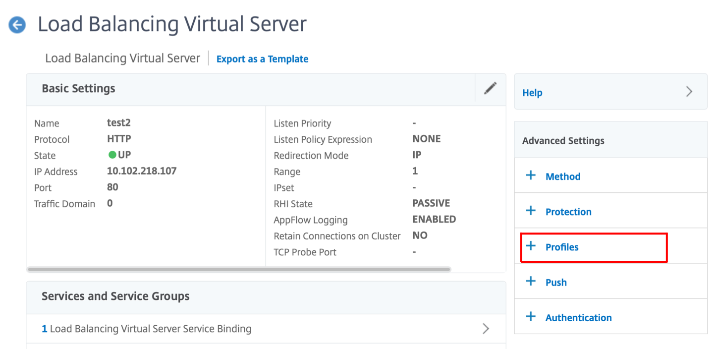 lb virtueller Server