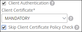 Skip certificate policy check