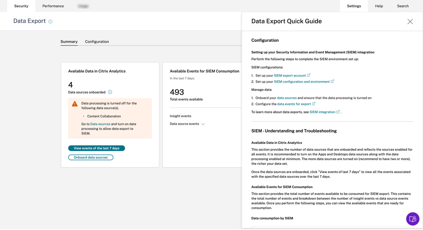 Guía rápida de exportación de datos2