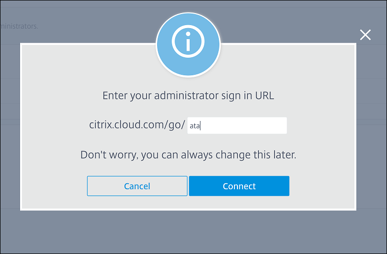 Citrix Cloud-Bildschirm