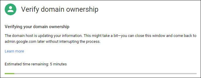 Domain ownership verification