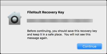 FileVault 用户屏幕