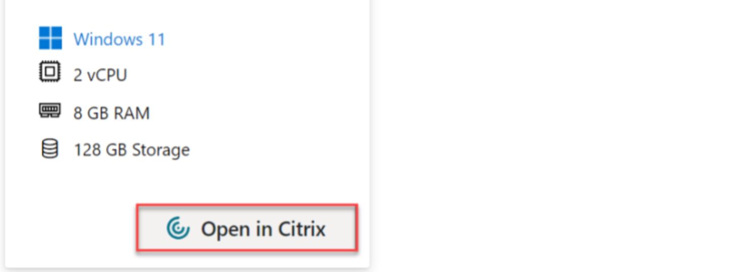 Ouvrir dans Citrix