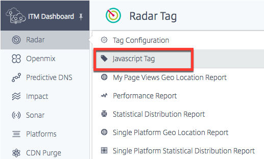 Radar JavaScript 标记