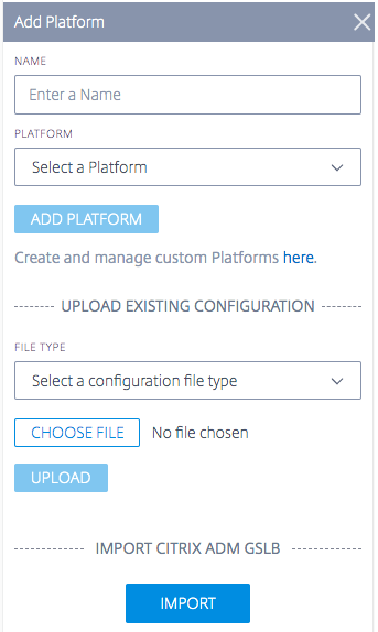 Visualizer Add Platform