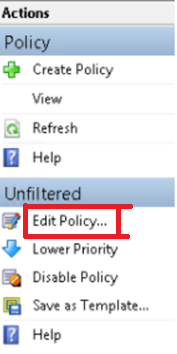 Edit Policy