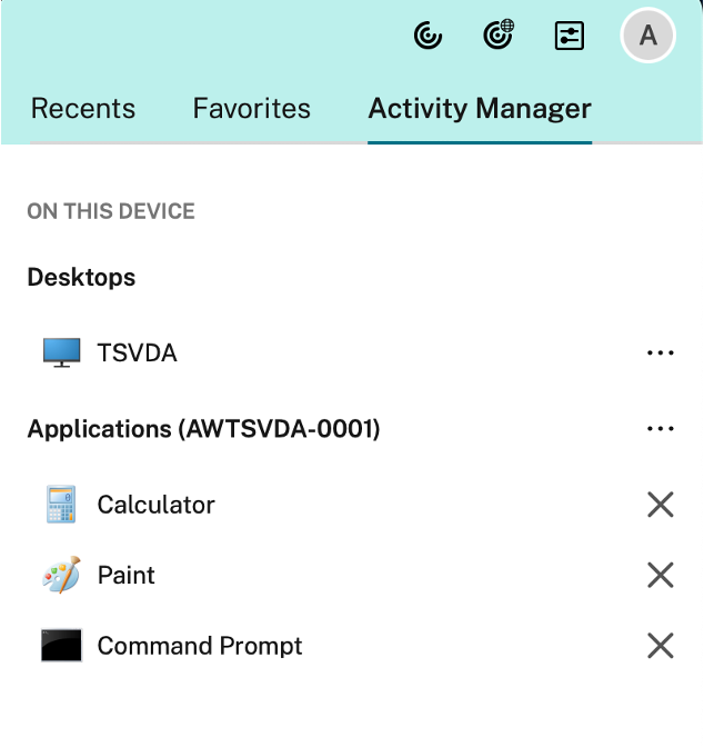 Activity manager
