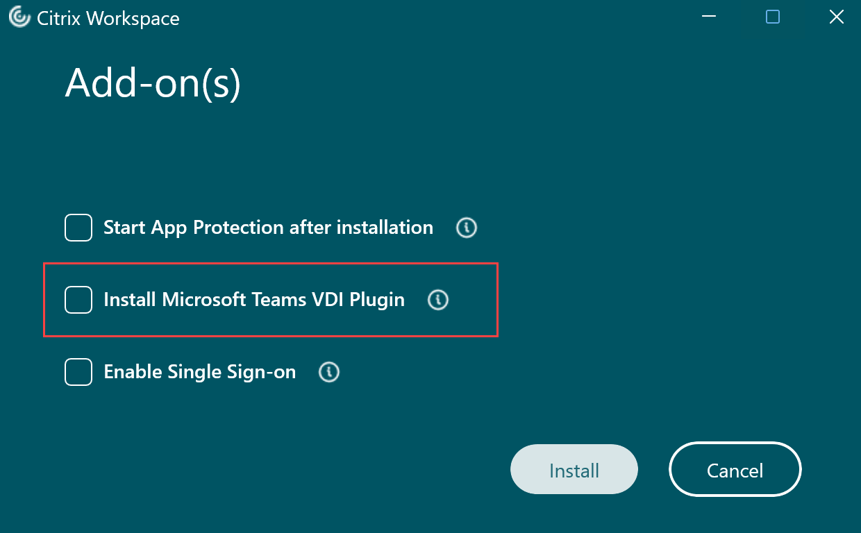 Microsoft VDI-Plugin