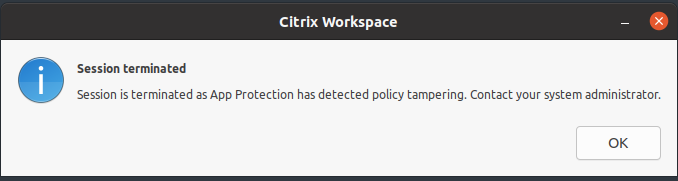 Policy Tampering detection error - Linux