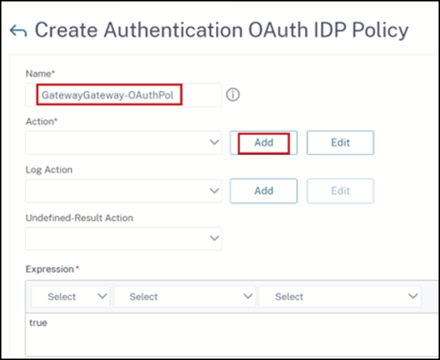 Modify OAuth policy name