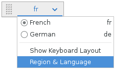 Region and language
