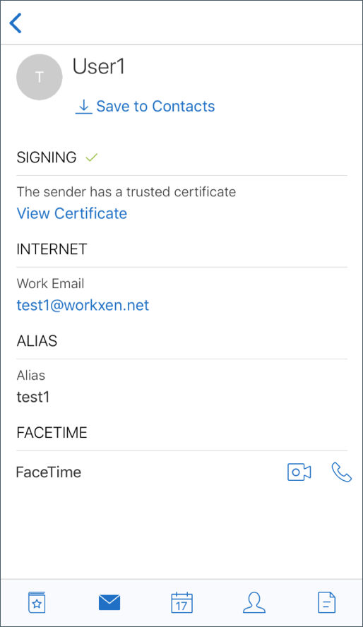 Abbildung eines verifizierten signierten Zertifikats