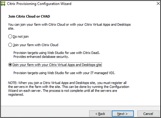 Join Citrix Cloud or CVAD page