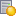 Symbol "Vorübergehend getrennter Server" - das Serversymbol mit einem orangefarbenen Punkt oben.