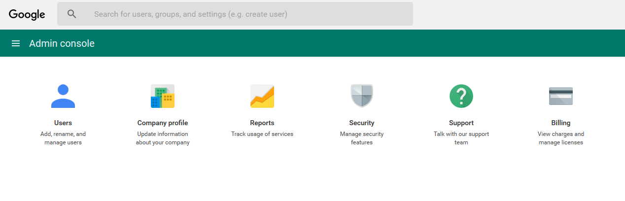 Image of the Security option