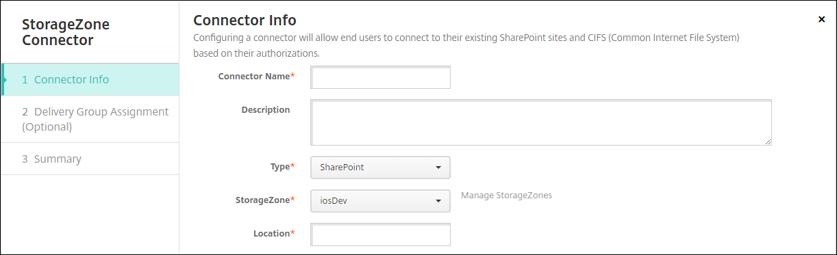 Configuration de ShareFile
