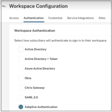Switch authentication method