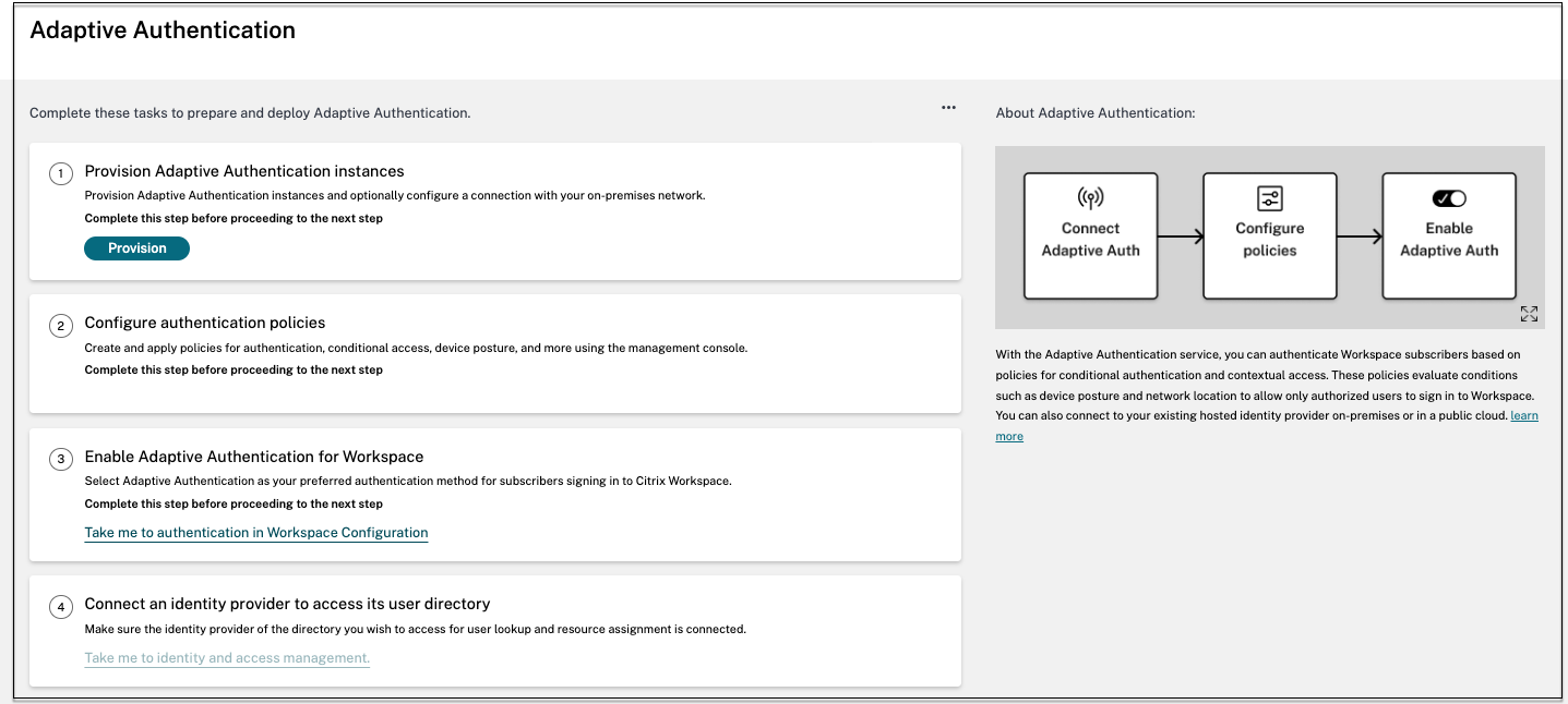 Provisioning the main page