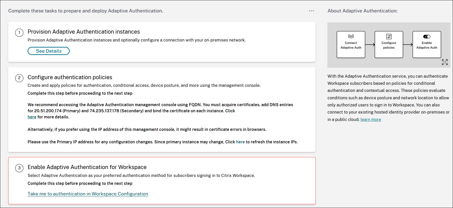 Enable Adaptive Authentication