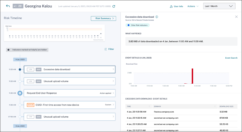 Secure Private Access excessive data download