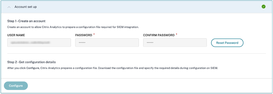 Account set up for Kafka