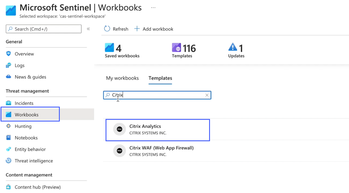 Analytics workbook