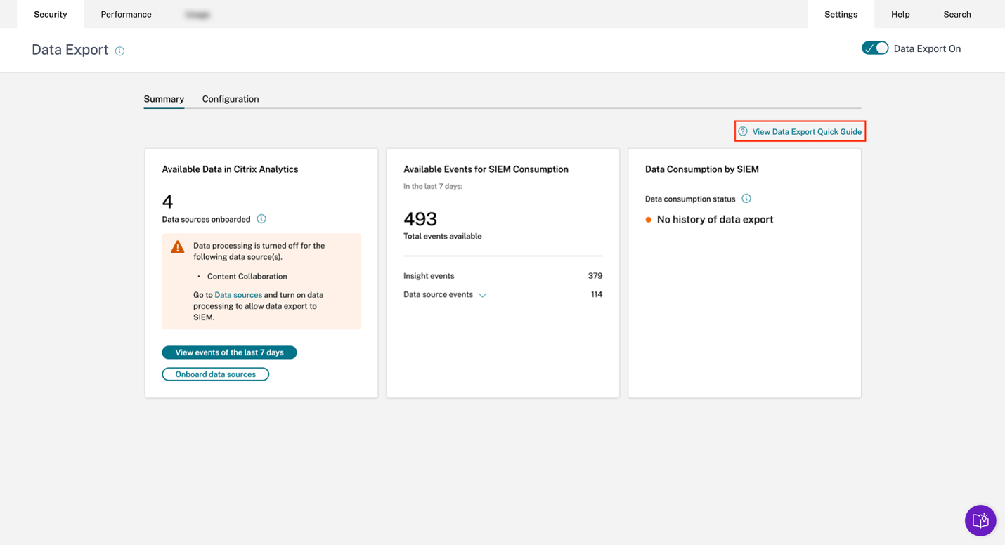 Data export quick guide1
