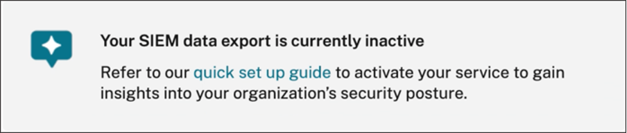 Data export consumption status