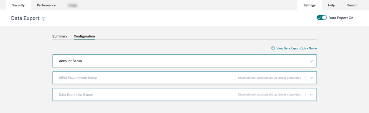 Disable SIEM environment setup and data events