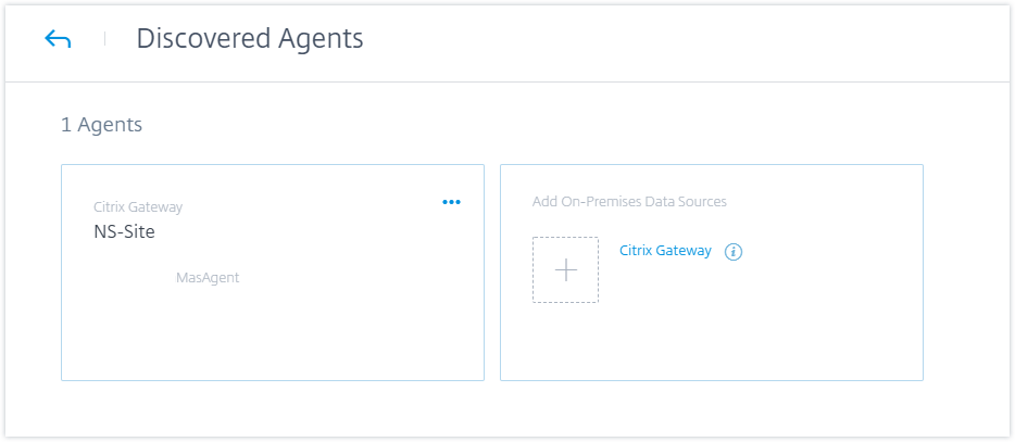 链接的数据源选择 Citrix Gateway