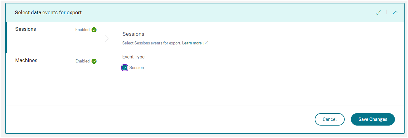 Data export