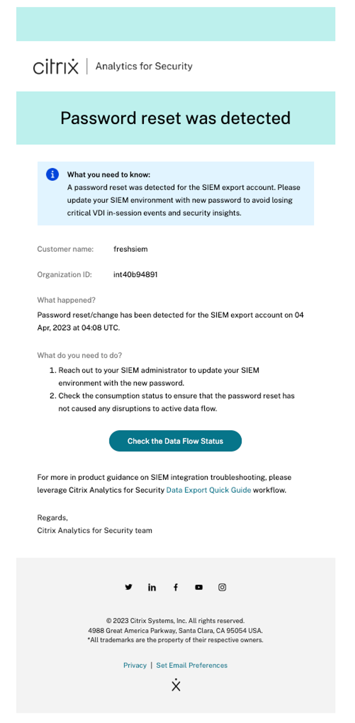SIEM Password Reset Email Alert1
