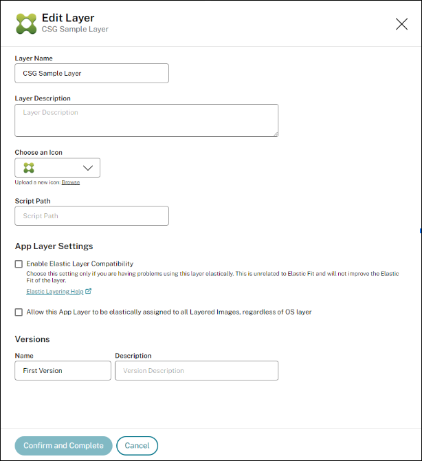 Custom layer script