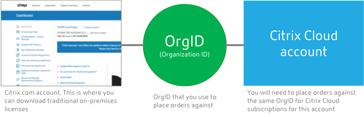 Citrix Cloud OrgID フロー