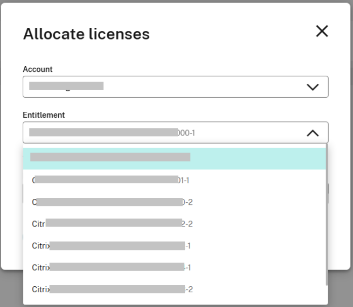 Allocate product license