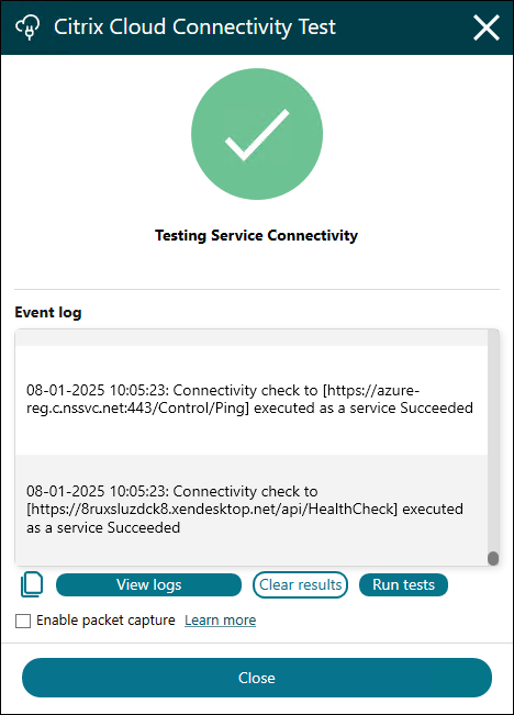 Cloud Connector Connectivity Test Tool