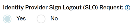 IDP Sign Logout (SLO) Request