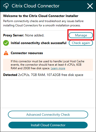 Install Cloud Connector