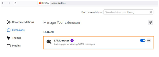 SAML tracer