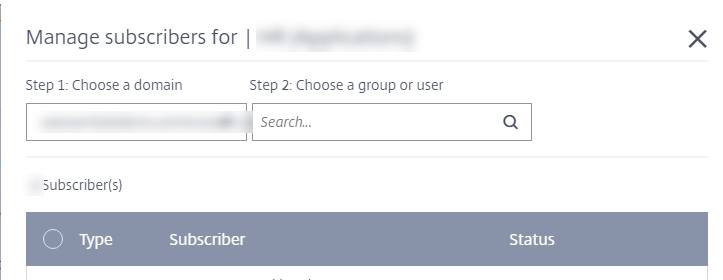 Assign end users page