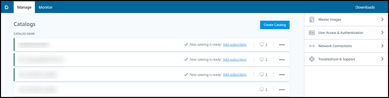 Manage dashboard