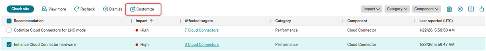 Customize check rule