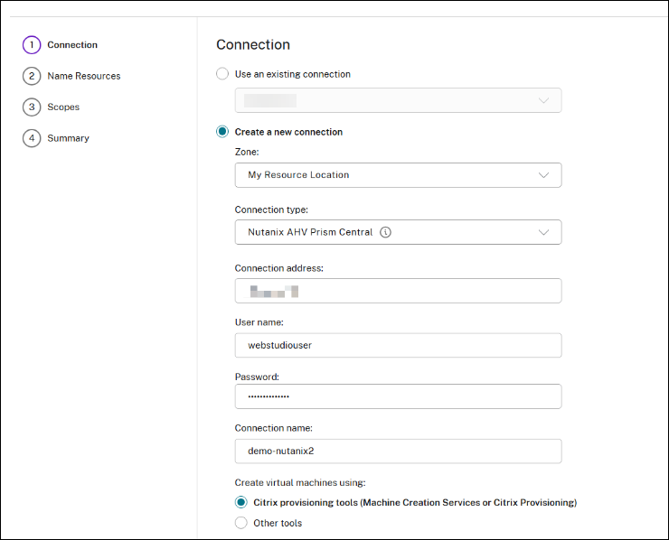 ahv-prism-central-host-connection