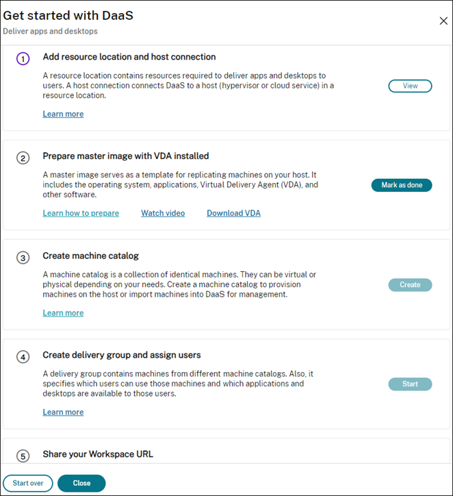 Deployment steps