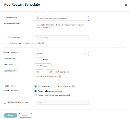 restart UI