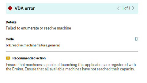 Error details