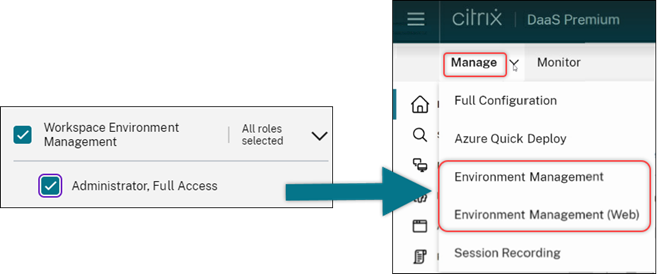 WEM console access