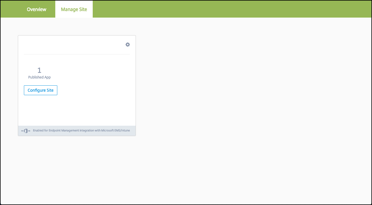 The Citrix Cloud site